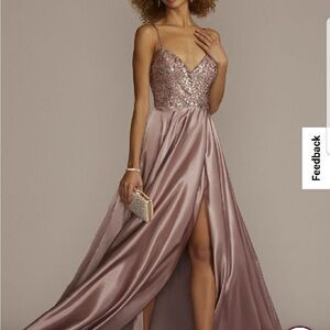 Elegant Mauve Jules & Cleo Prom Dress